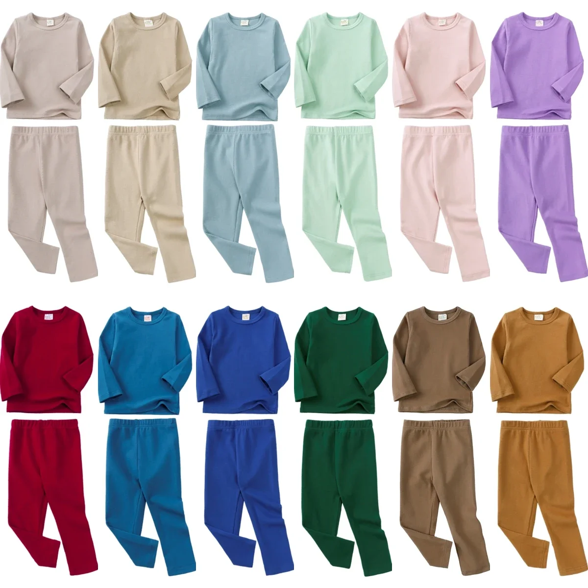 Children's Cotton Pajama Set – Warm Long Sleeve Sleepwear