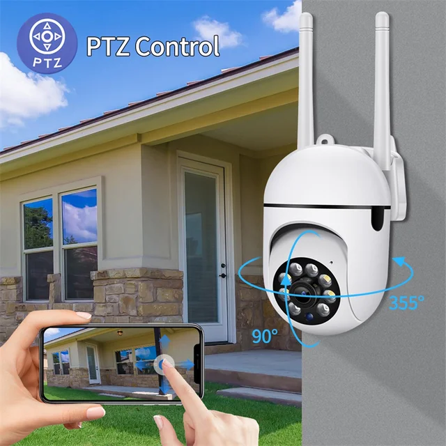 5MP Wifi IP Camera Outdoor 4X Digital Zoom Wireless Security Surveillance Camera AI Human Tracking Two-way Audio Night Color Cam - Image 5