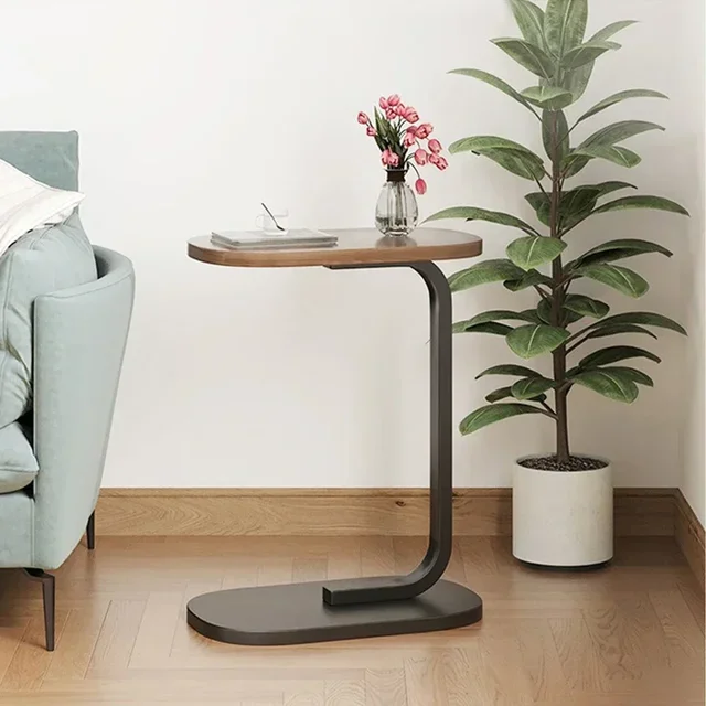 C Shaped Side Table Nightstand End Movable Simplicity Coffee Tables Mini Sofa Side Table Home Living Room Office Sofa Side Table 3