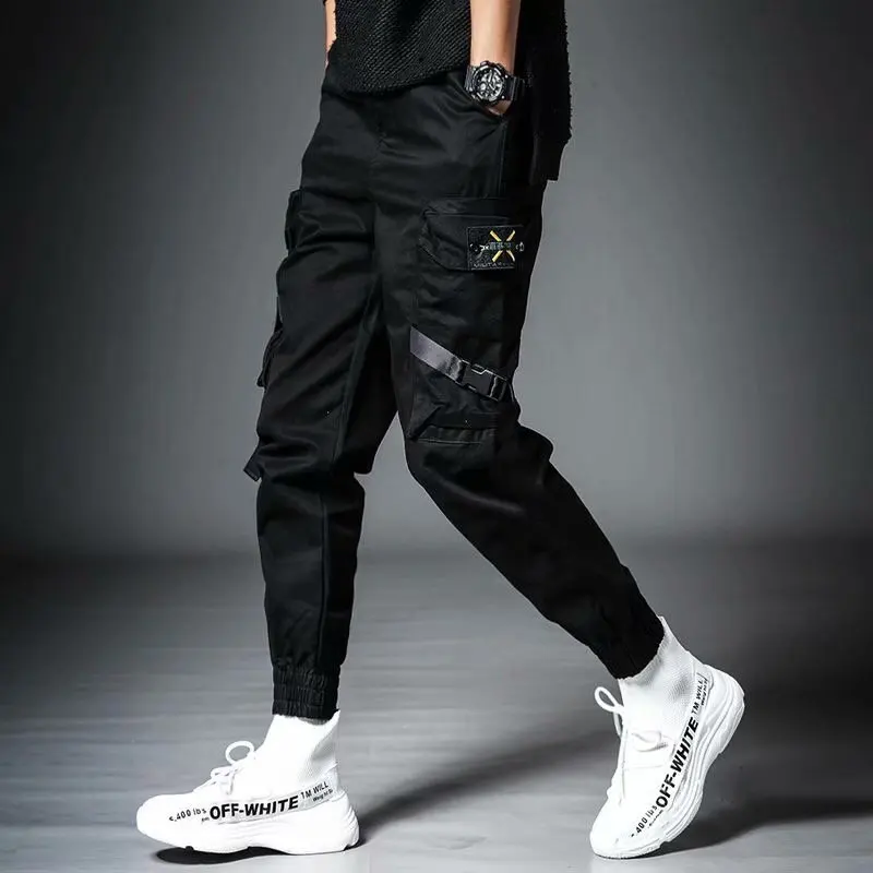 Men’s Workwear Pants Loose Trendy Brand Rascal and Handsome Instagram Hip Hop Street Dance Wide Legged Pants Multi Pocket Croppe