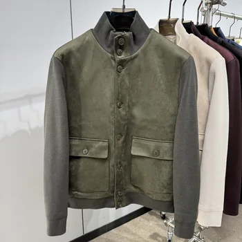 BC Italy Casual Knitted Splicing Down Jacket