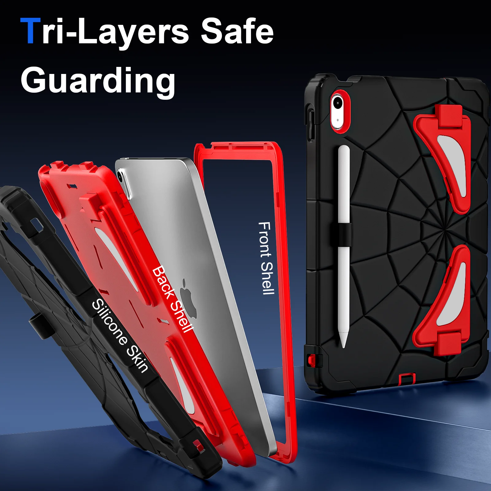 Spider A1 Multi-Angle Protective Tablet Case - Available in 10 Vibrant Colors