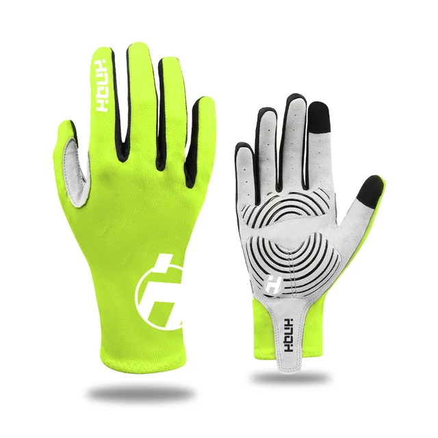 Cycling Gloves Touch Screen Anti-sweat Fitness Gel Sports Cycling Gloves Ciclismo Guantes Gym Spring Gloves Mtb Accesorios fulll yellow