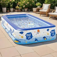 Piscine gonflable 1.5/1.8/2.1/2.6/3 mètres, intérieur et extérieur, Portable, jouets d'eau pour enfants 6
