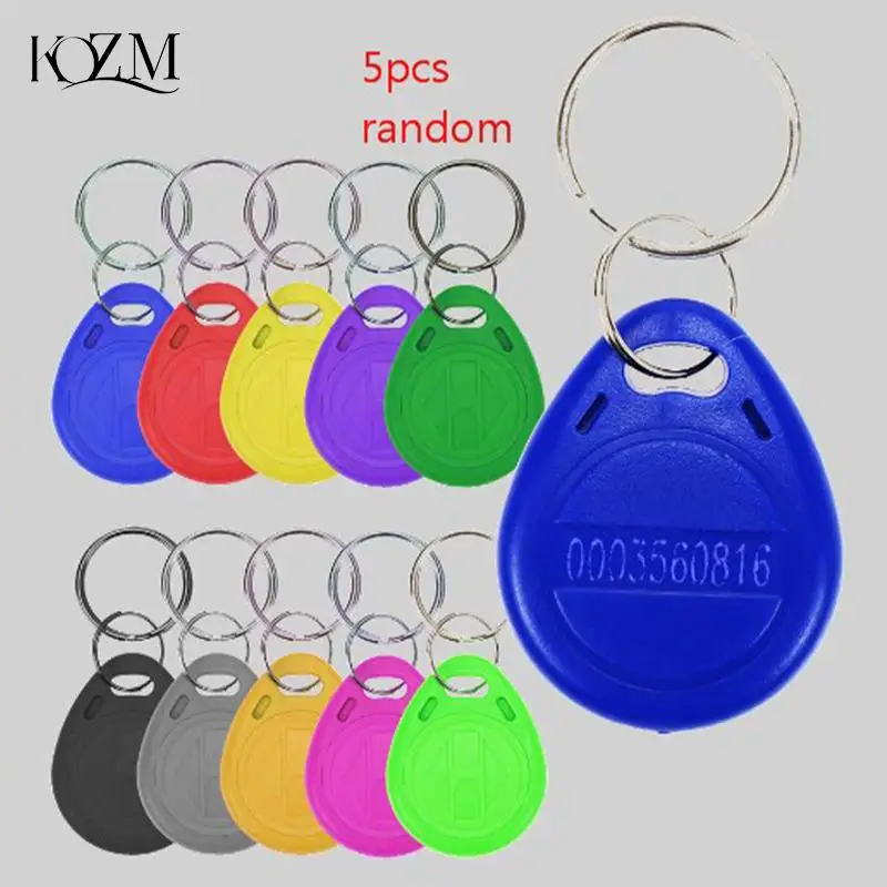 

5 шт., перезаписываемые RFID-брелоки EM4100, 125 кГц