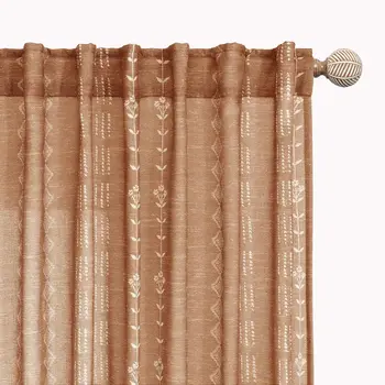 Vintage Floral Cotton Curtain 1