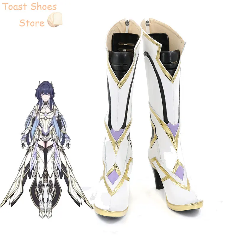 

Game Honkai Impact 3 Herrscher of Origin Cosplay Shoes Halloween Carnival Boots Cosplay Prop PU Leather Shoes Costume Prop