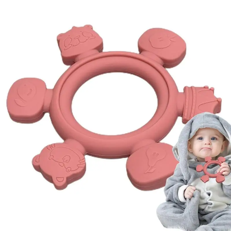 

Toddler Teether Silicone Toddler Chew Toy Bracelet Soft Toddler Teething Toy Anti Dropping Montessori Sensory Toys Wrist Hand