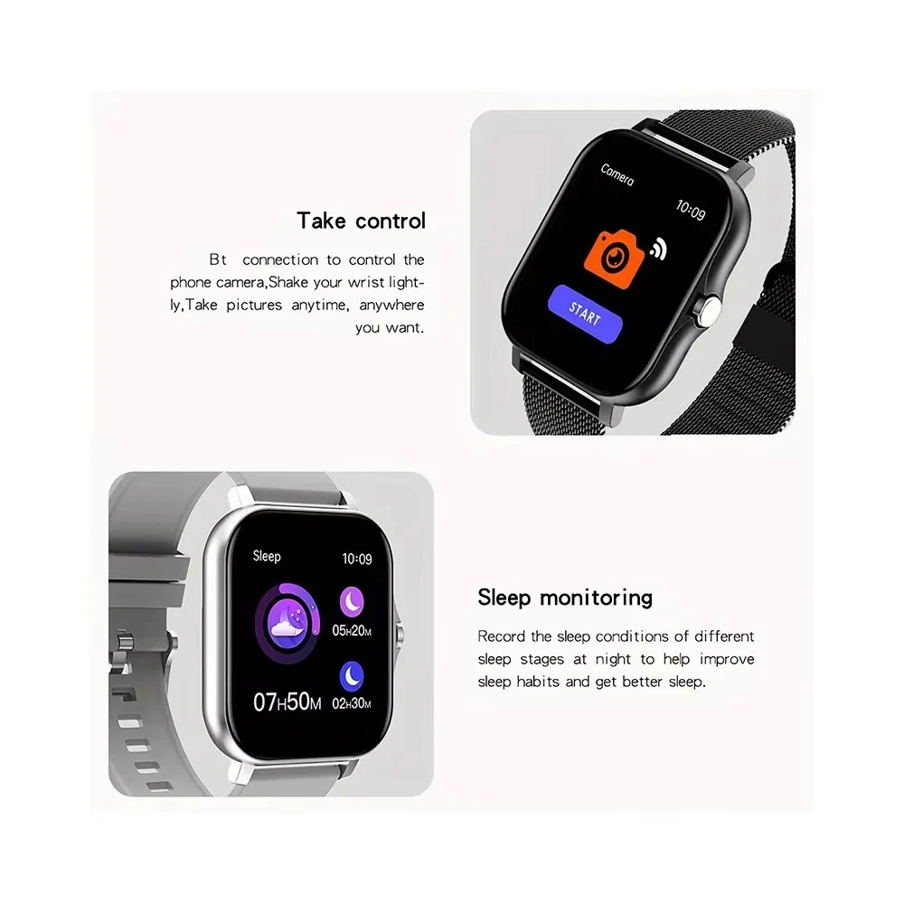 KESHUYOU 2025 Smart Watch Android Phone Bluetooth Talking Blood Oxygen/Blood Pressure Monitoring Smart Watch for Women Men BEST SELLERS
