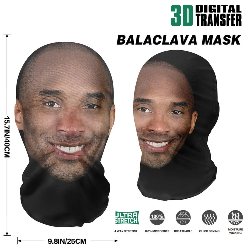 Face Mask 3D Printed Seamless Ronaldo Kanye Cosplay Party Props Halloween