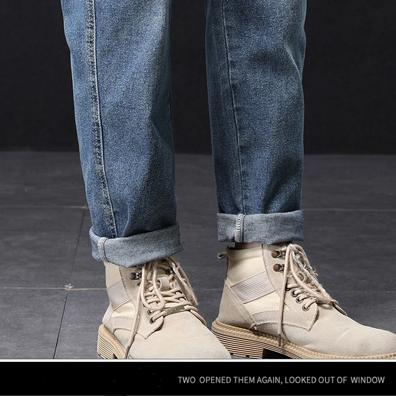 Baggy Jeans Men Harem Pants Loose Fit Wide Leg Vintage Clothes Casual Male Denim Trousers Streetwear  Pockets HipHop Kpop