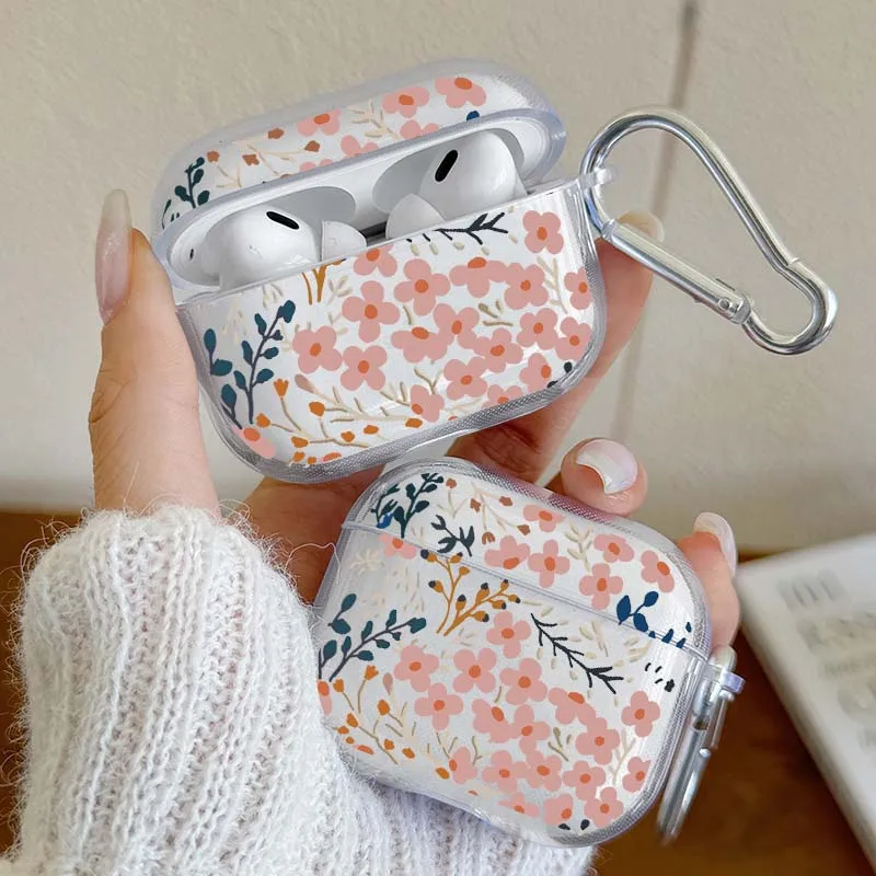 Pink Clear Headphone Cover for Airpods