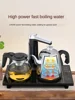 304 stainless steel automatic water supply electric kettle intelligent temperature regulating tea table integrated tea set panel 4