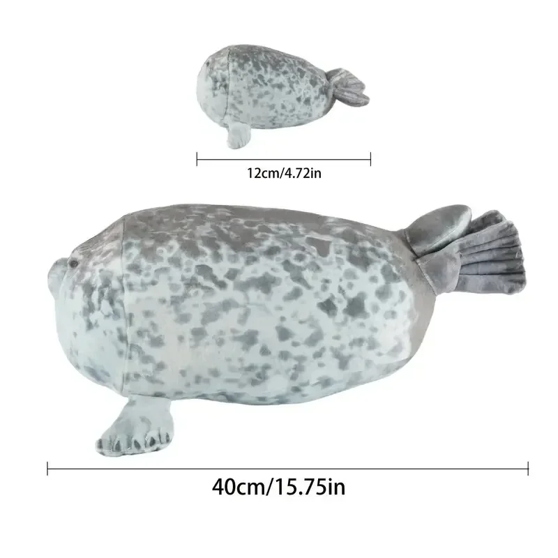 Japan Osaka Simulated Seal Doll Pillow Aquarium Popular Soft Pillow Aquarium Plush Toy Chair Cushion  Cute Pillow 6