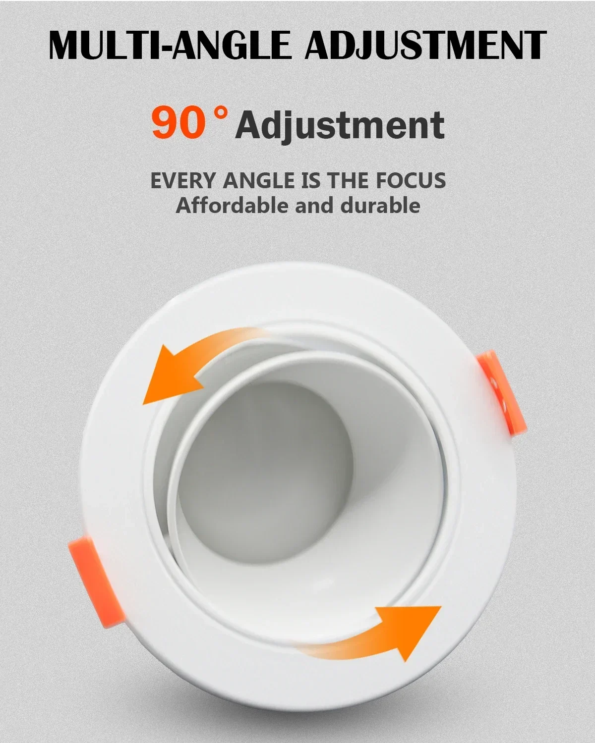 Description Picture 4 of item10-50pcs Low pressure MR16 6W LED Spotlight Bulb DC 12V 24V Ceiling  Warm light Angle Adjustable Rotating Indoor Lighting