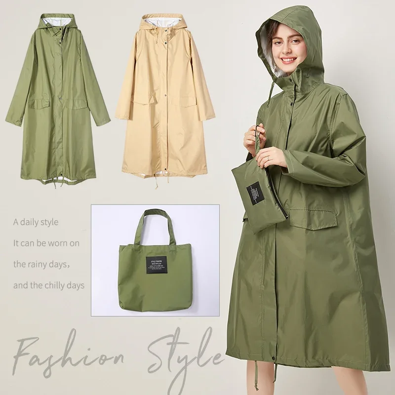 

Cover Universal Long Rain Hooded Women Rainwear Waterproof Men Impermeable Cape Coat Japan Raincoat Poncho