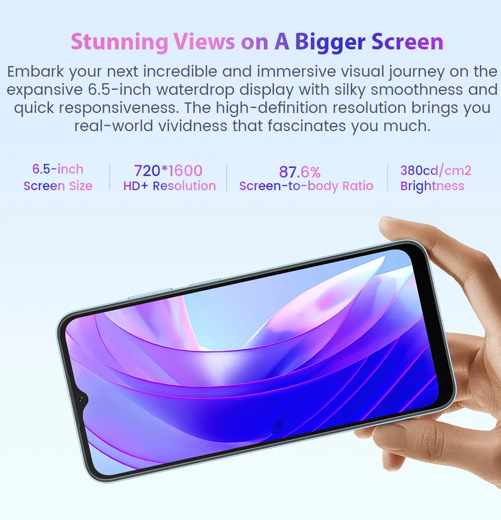 Blackview A52 Android 12 mobile Phone 6.5'' HD+ Display, Octa Core 2GB ...