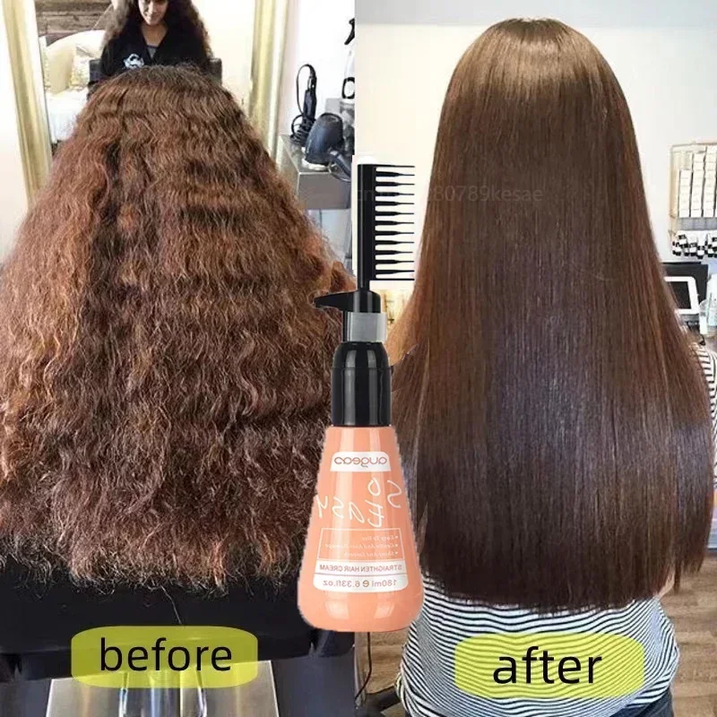 각질 Hair Straightening Cream Protein Correction Silky Straight Hair Styling Improves Frizz Keratin Treatment Repairs Damage