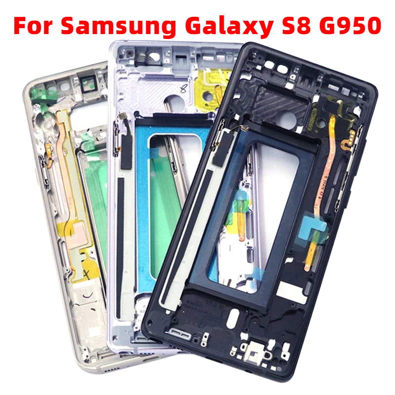 Новинка для Samsung Galaxy S8 G950 средняя рамка Шасси пластина с боковыми кнопками S8 Plus G955 средняя рамка Корпус телефона Bezzel