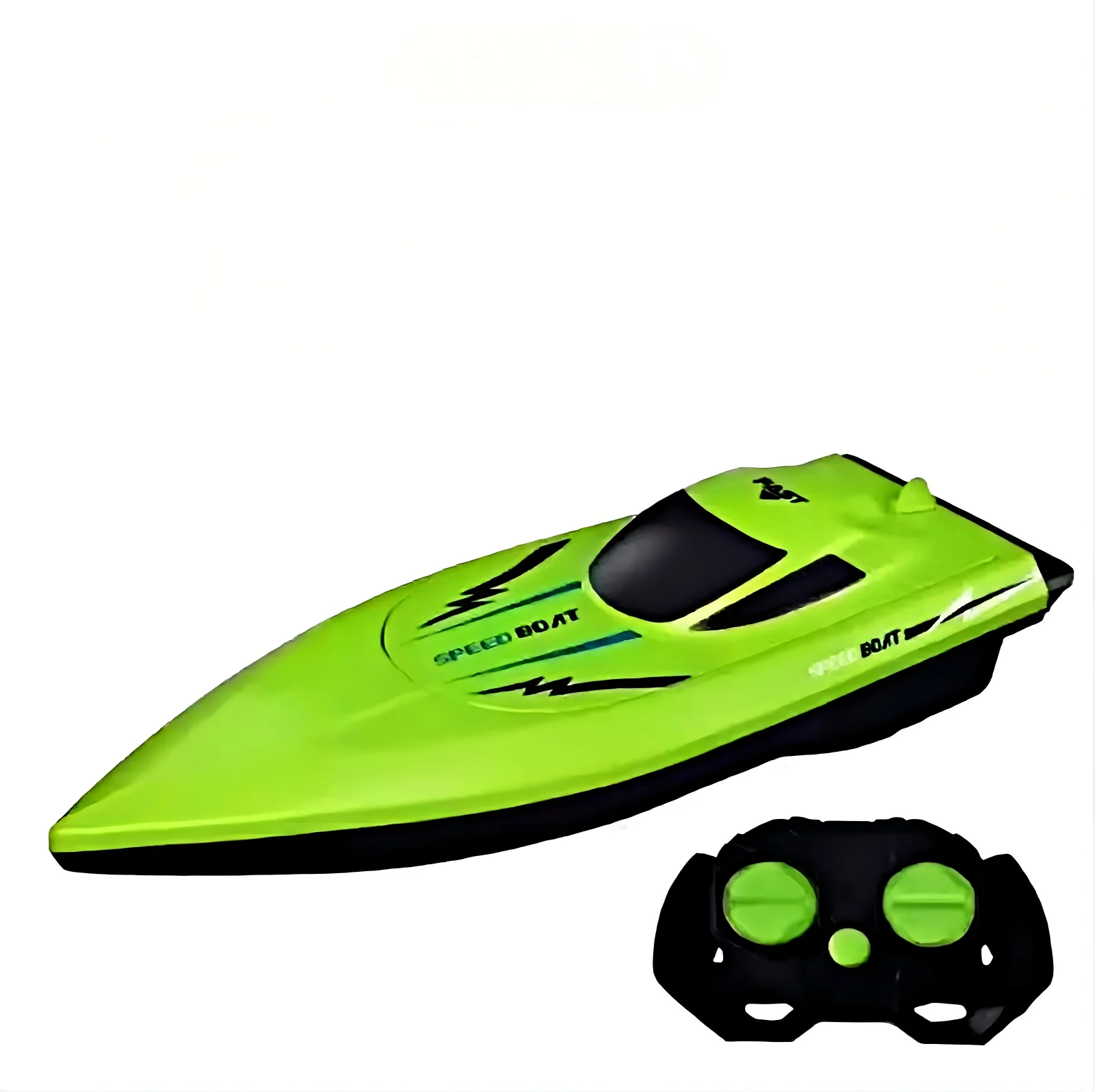 Bateau RC Télécommandé CR1990 - Orange/Vert, Jouet Eau pour Enfants 14+