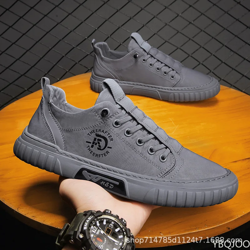 

Canvas Shoes Breathable Men Sneakers Casual Walking Flats Slip-on Man Vulacnized Shoes Summer Working Footwear Zapato De Hombre