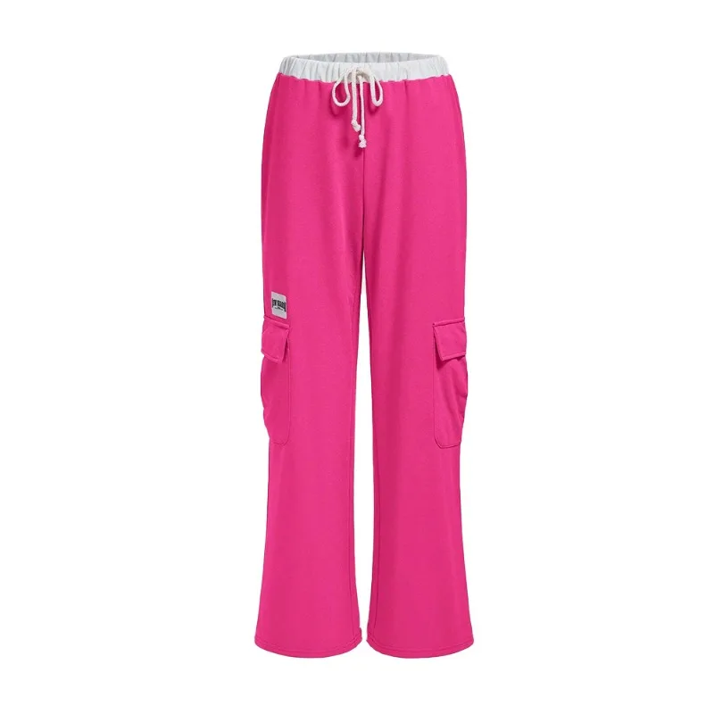 New Women's Fashion Loose Drawstring Wide Leg Pants Female Clothes Temperament Commuting Sexy Spicy Girl Women Casual Trousers