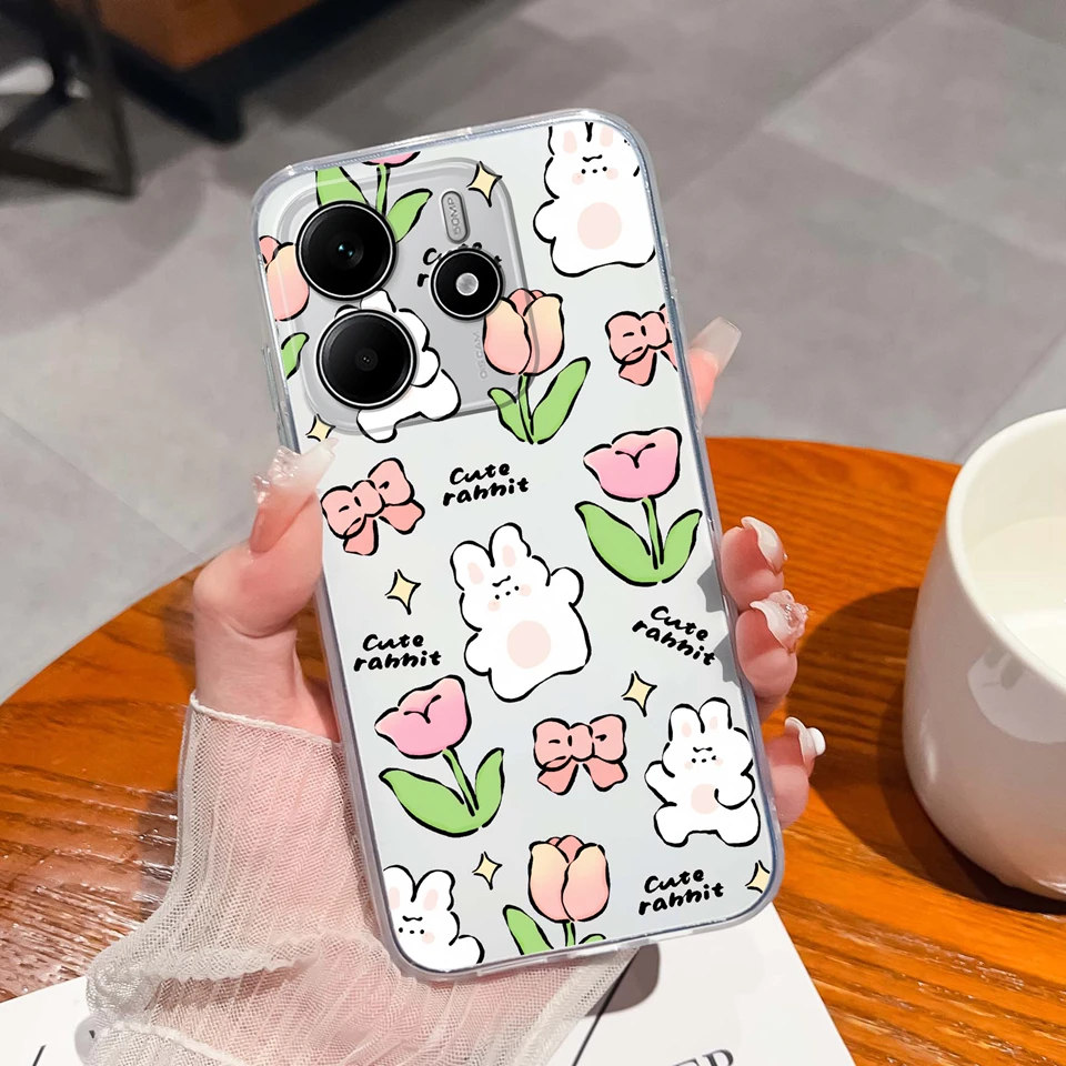 Love Heart Butterfly Transparent Shockproof Anti-Fingerprint Case