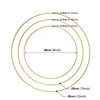 1 Piece Gold Crafts Metal Rings Wire Decoration For Diy Dream Catcher Wind Chimes Wreath Wrapping Technique Floral Art 30cm 6