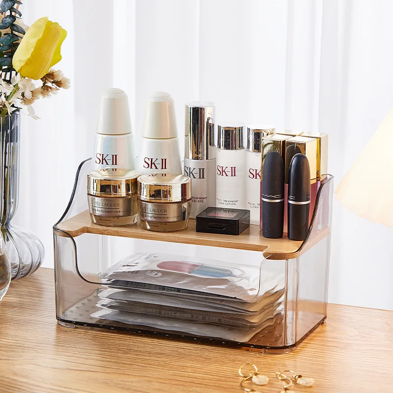 Luxury Desktop Makeup Organizer Acrylic Cosmetic Storage Drawer Pen Case  Sundries Snack Stackable Display Holder Storage Box - AliExpress