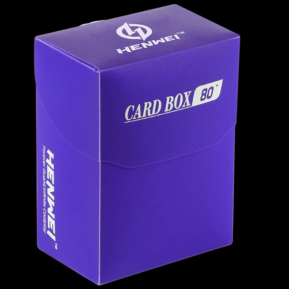 Premium 80+ Card Deck Box - Durable PP Material, Portable & Colorful TCG Storage Case