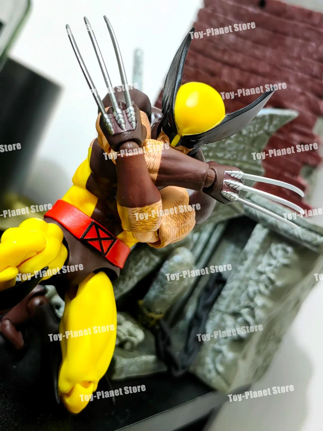 Anime Figure Toy Ct Toys Wolverine Mafex 138 Figure Brown Comic X-Men