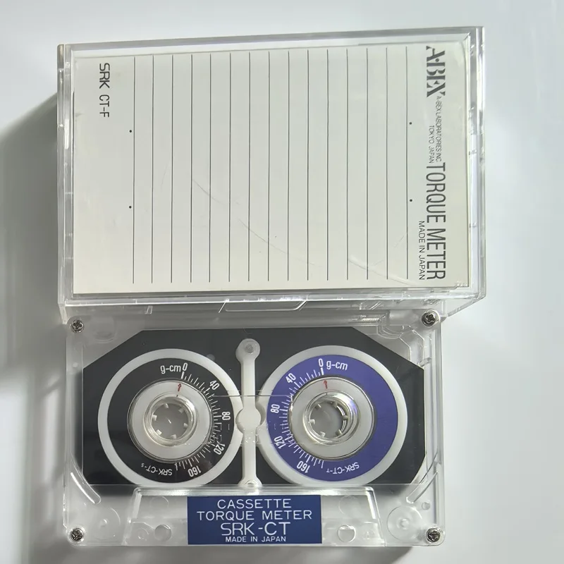 Cassette Torque Meter Test Tape ABEX CT-F outer wheel to test static torque in fast-forward and fast-backward states