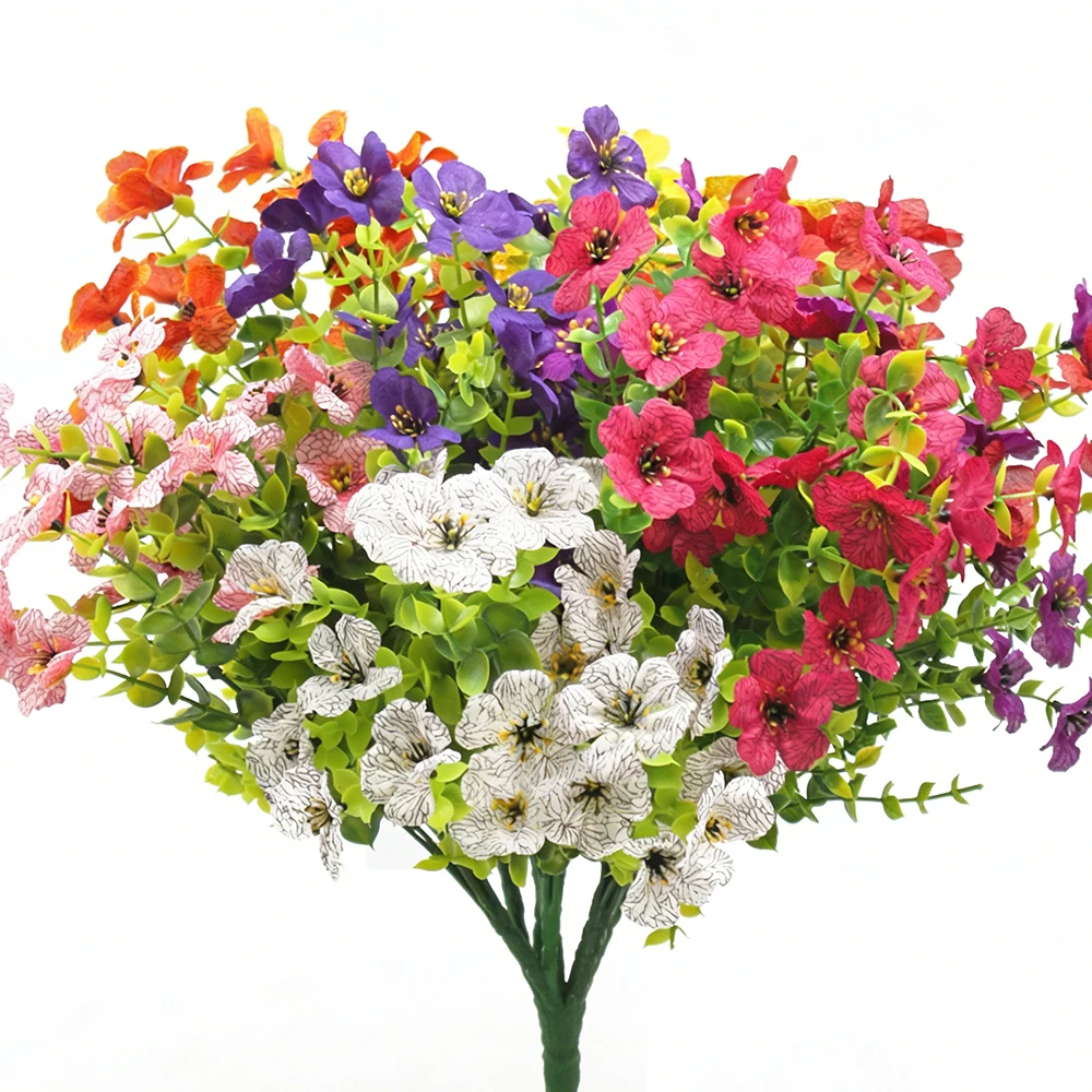 Vibrant 35cm UV-Resistant Artificial Daisy Flowers for Outdoor and Home Decor