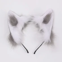 Cat Ears Lolita Cosplay Kawaii Plush Kitten Ear Black Hairpin Anime Accessories Andmade Gothic Decor