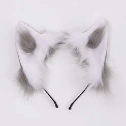 Cat Ears Lolita Cosplay Kawaii Plush Kitten Ear Black Hairpin Anime Accessories Andmade Gothic Decor