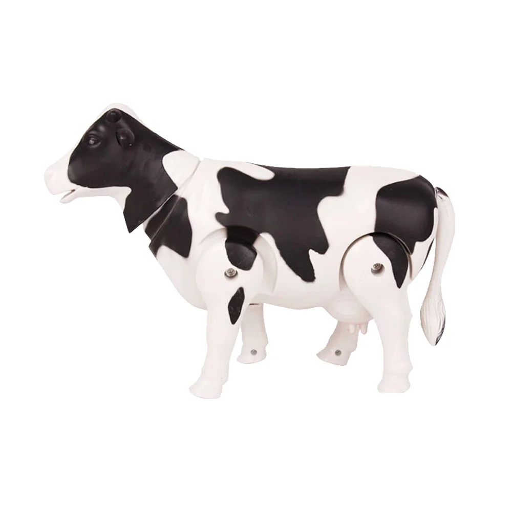 

Electric Milk Cow Toy Realistic Simulation Cow Figure Model Toy for Kids Children