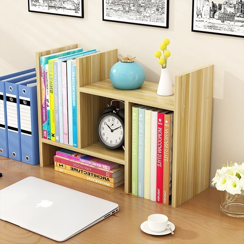 Desktop Tree-shaped bookshelf Livingroom multi-layer simple floor-standing fishbone bookcase bedroom Storage Kitchen Organizer 5