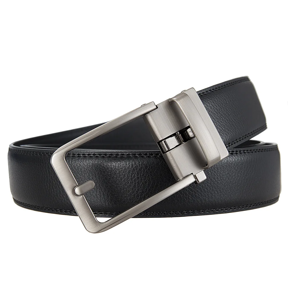 3,5 cm Männer Gürtel Mode Legierung Automatische Schnalle Gürtel Business Angelegenheiten Casual Dekoration männer Echte Leder Gürtel Luxus – Detail 2
