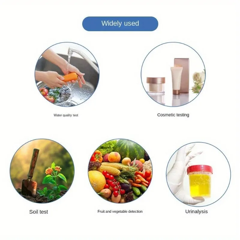 PH Test Strip 1-14 Indicator Paper Lab Litmus Tester 80in1 Kit Aquarium Fish Tank Water Food Pool Testing Alkaline Acid 1set