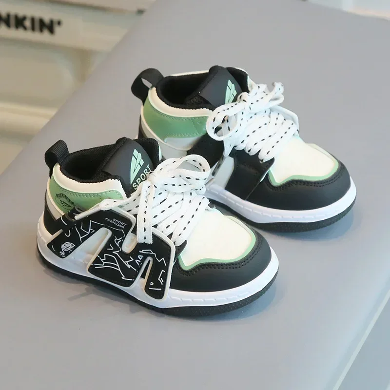 Size 21-32 Children Anti-slip Wear-resistant Casual Shoes Girls Boys Kids Soft Sole Toddler Shoes Baby Breathable Sport Sneakers
