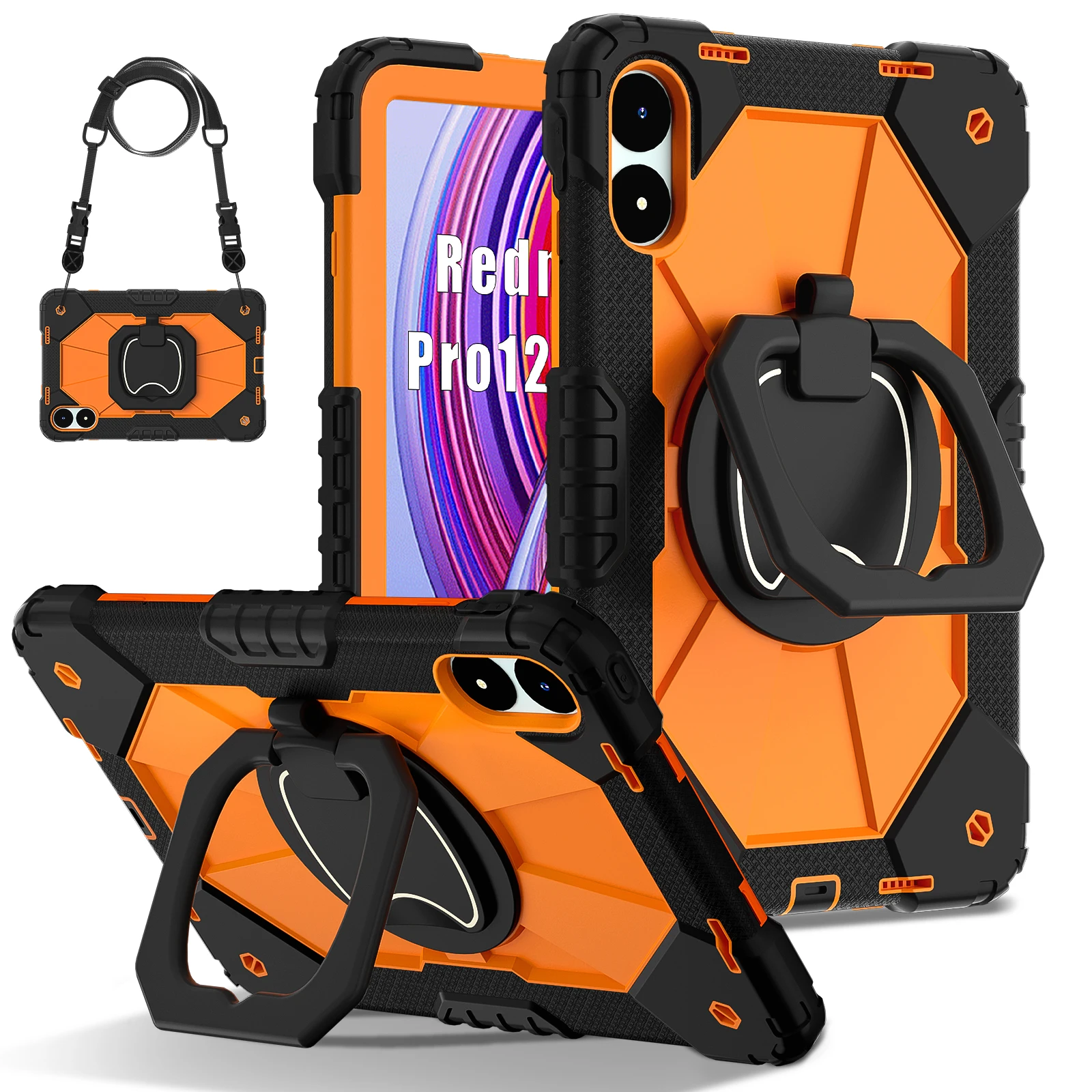 Durable Kids' Shockproof Tablet Case with Stand and Bracelet Cover