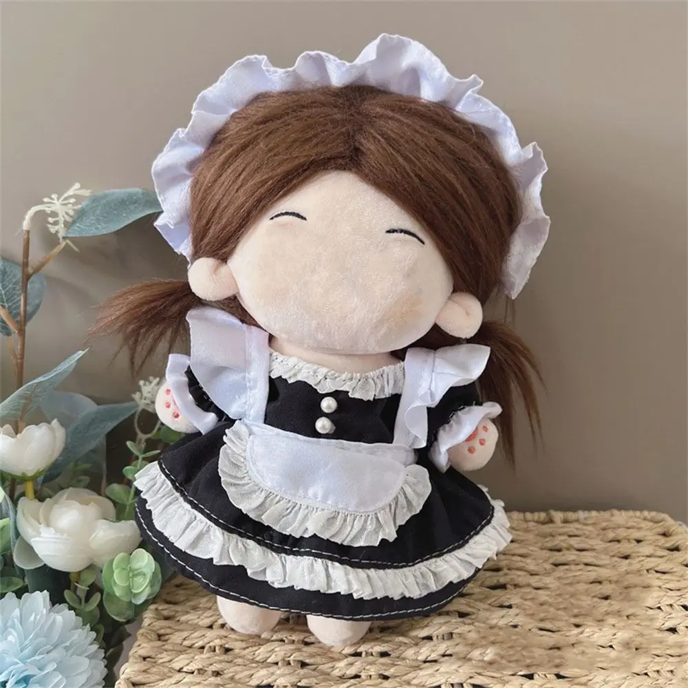 Multicolor Doll Clothes Set Maid Attire Dress Suit