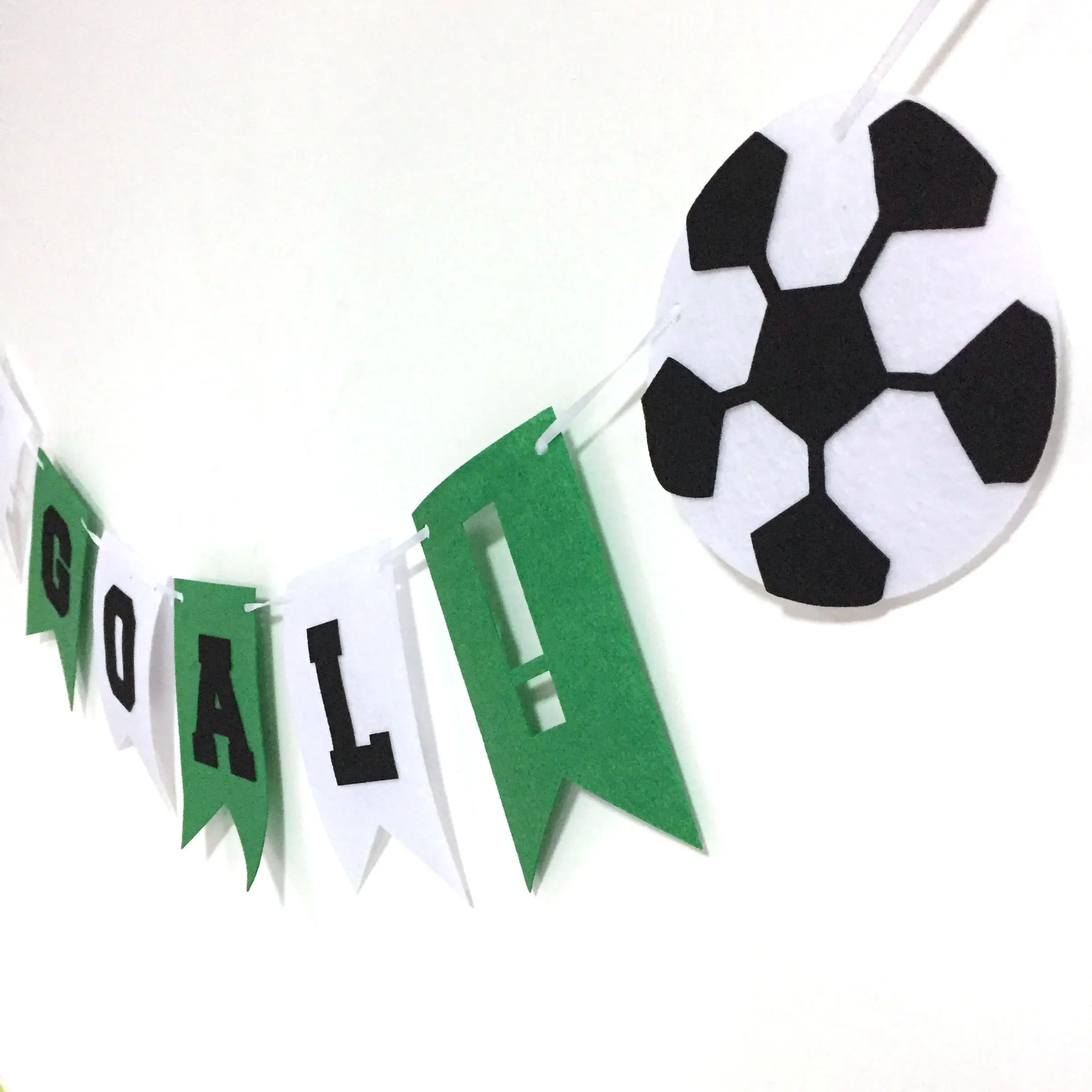 FootBall Paty Soccer Banner Felt Decorations Supplies For Home ...