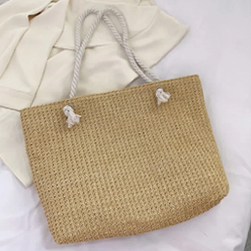 

Straw Bags For Women Casual Totes Ladies Handbags Shoulder Bag