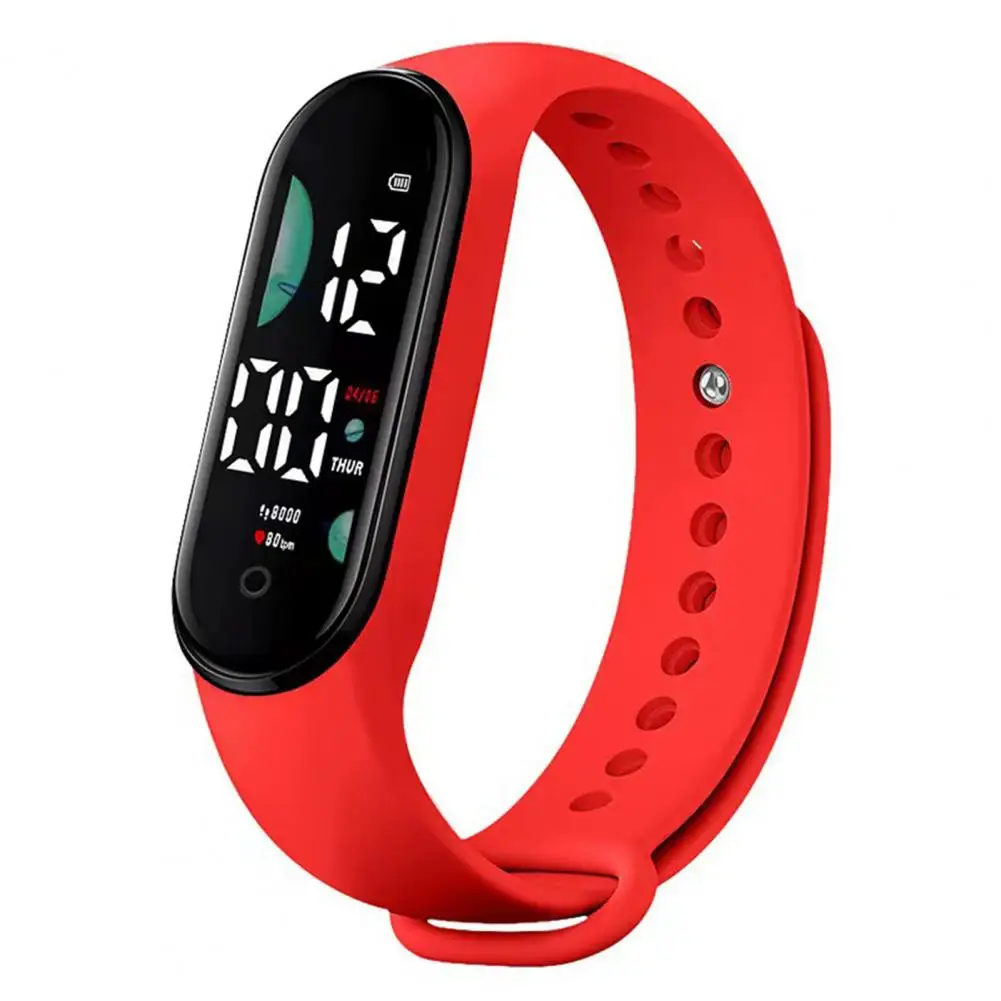 M9 Electronic Watch LED Touch Control Waterproof Multifunctional Week Time Display Men Women Unisex Sports Bracelet for Kids digital watch