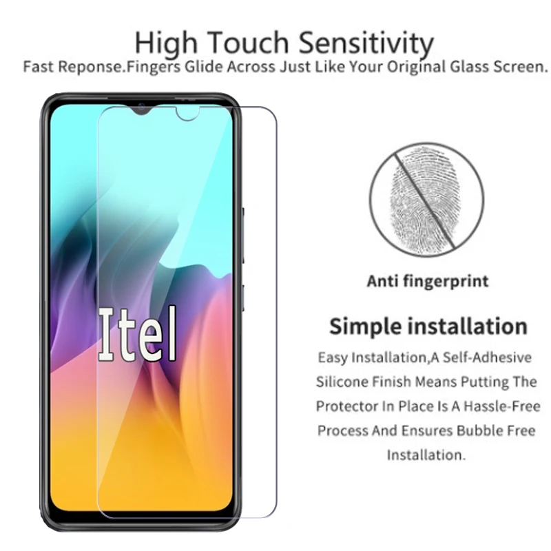 2-1Pc Glass For Itel Vision 2s A48 A37 A26 A49 A58 Pro Cover
