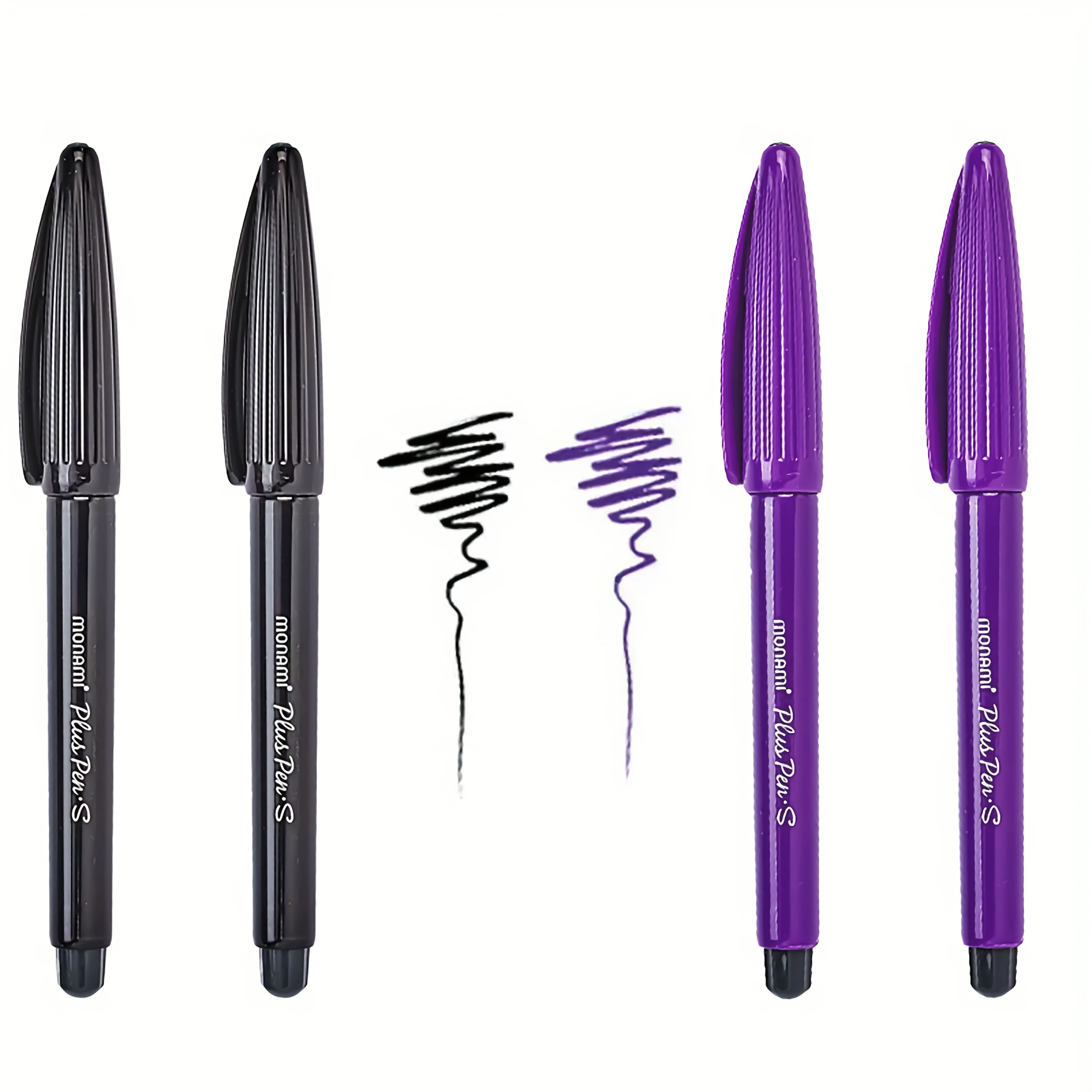Eyelash Extension Tool Fixed Point Marker Pen Tattoo Skin Marker Pen Black Purple Color 2pcs