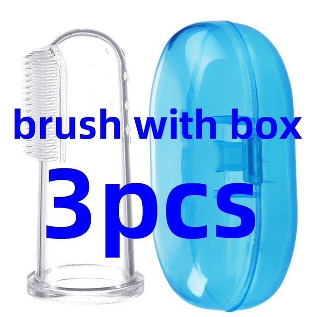Toothbrush Children Teeth Clear Baby Finger Toothbrush Soft Silicone Infant Tooth Brush Rubber Cleaning