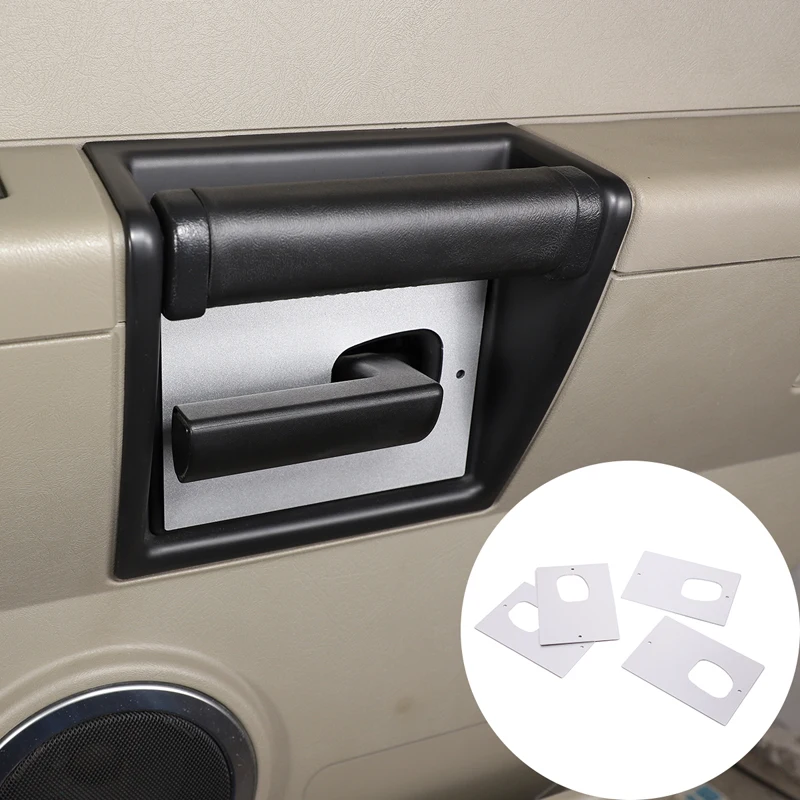 

For Hummer H2 2003-2007 Aluminum alloy Inner Interior Door Handle Bowl Panel Cover Trim Sticker Fit Auto Accessories