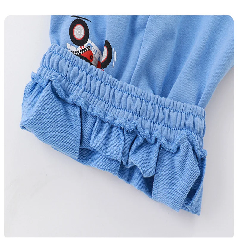 Jumping Meters 2-7T Cars Summer Clothing Sets With Animals Boys Girls Cotton Fashion Children's Clothing Sets Hot Selling Suits